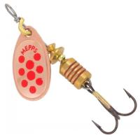 Блесна Mepps Aglia PTS красные точки/медь №1