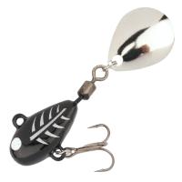 Тейл-спиннер UF Studio HURRICANE 10g Black Ghost