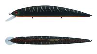 Воблер Strike Pro Montero 130SP, 20,6 гр, 1,0-2,0м, A208S Black Mat Tiger