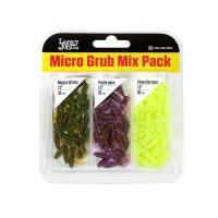 Твистеры съедоб. искусст. LJ Pro Series MICRO GRUB 1,0in (02,50)/MIX1 90шт.