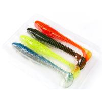 Виброхвосты съедоб. искусст. LJ Pro Series TIOGA FAT 4.5in(11.40)/MIX1 4шт.
