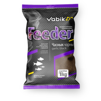 Прикормка Vabik FEEDER Чеснок черный 1кг