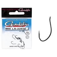 Крючки рыболовные Gamakatsu LS-2293F NEW LABEL EYED HOOKS BLACK #14 (12 шт)