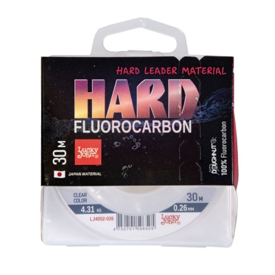Леска моно. Lucky John FLUOROCARBON Hard 030/026