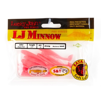 Виброхвосты съедоб. искусст. LJ Pro Series MINNOW 2.2in(05.60)/F05 10шт.