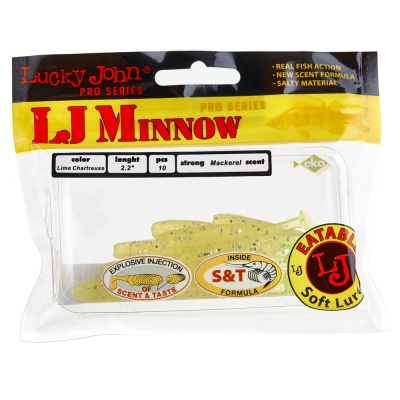 Виброхвосты съедобные искусственные LJ Pro Series MINNOW 05.60/071 10шт.