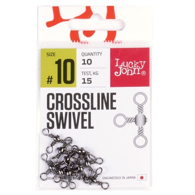 Вертлюги трехсторониие Lucky John Pro Series CROSSLINE SWIVEL  008 10шт.