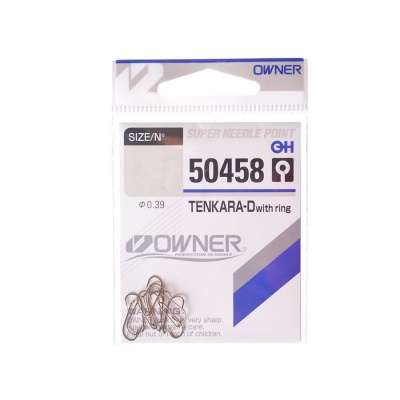 Крючок OWNER Tenkara Down w/eye brown №14 12шт