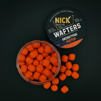 Насадка рыболовная NICK BAITS "WAFTERS 10/12 мм" Кислая груша; банка 55 шт,