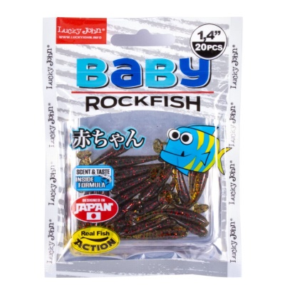 Виброхвосты съедоб. искусст. LJ Pro Series BABY ROCKFISH 1.4in(03.50)/085 20шт.