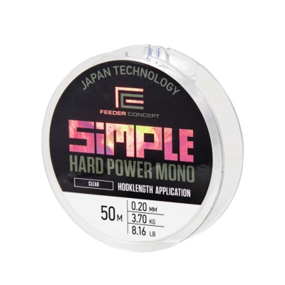 Леска моно. FC Simple HARD POWER MONO Clear 050/020