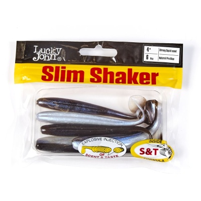 Виброхвосты съедоб. искусст. LJ Pro Series SLIM SHAKER 4in (10.00)/T46 6шт.