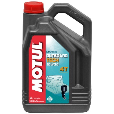 Масло 1 л, Motul OUTBOARD TECH 4Т 10W30 моторное, полусинтетическое