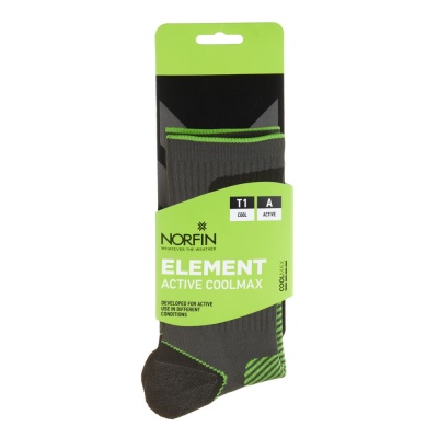 Носки Norfin T1A ELEMENT ACTIVE COOLMAX CREW р.(42-44) L