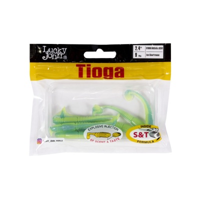 Виброхвосты съедобные искусственные LJ Pro Series TIOGA 06.20/T57 9шт.