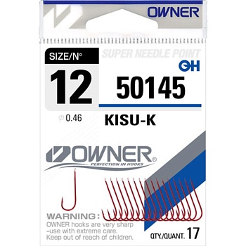 Крючок OWNER Kisu-K red №16 17шт