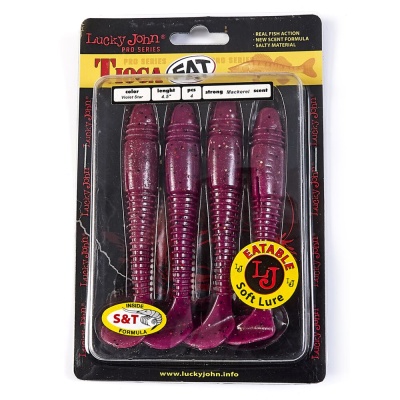 Виброхвосты съедоб. искусст. LJ Pro Series TIOGA FAT 4.5in(11.40)/S26 4шт.