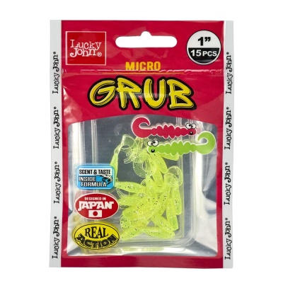 Твистеры съедоб. искусст. LJ Pro Series MICRO GRUB 1,0in(02,50)/071 15шт