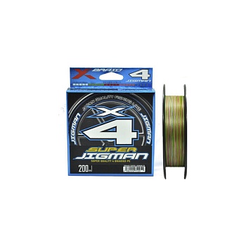 Шнур YGK X-Braid Super Jigman X4 200m #0.8/0.148мм 14Lb/6.4кг