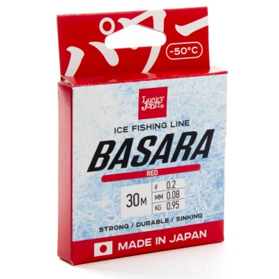 Леска моно. зим. Lucky John BASARA Red 030/008