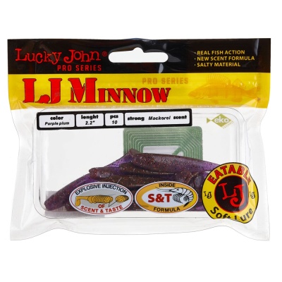 Виброхвосты съедобные искусственные LJ Pro Series MINNOW 05.60/S13 10шт.