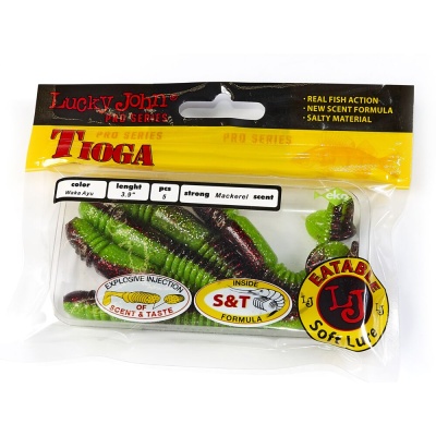Виброхвосты съедобные искусственные LJ Pro Series TIOGA 10.00/T44 5шт.