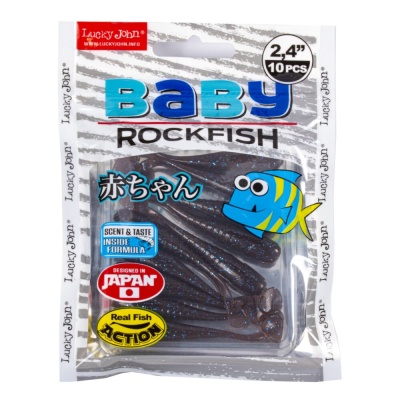 Виброхвосты съедоб. искусст. LJ Pro Series BABY ROCKFISH 2,4in(06.10)/S19 10шт.