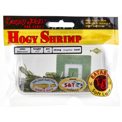 Виброхвосты съедоб. искусст. LJ Pro Series HOGY SHRIMP 2,2in(05.60)/PA01 10шт.