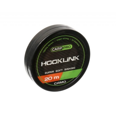 Поводковый материал без оболочки CARP PRO Sinking Hooklink Camo 10 LB 20m