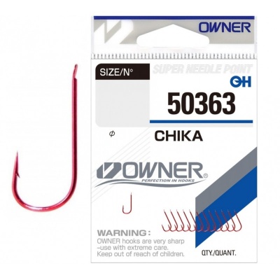 Крючок OWNER Chika red №14 13шт