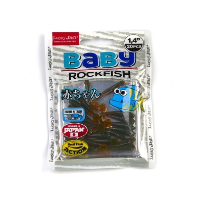 Виброхвосты съедоб. искусст. LJ Pro Series BABY ROCKFISH 1.4in(03.50)/085 20шт.