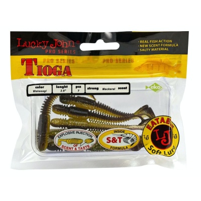 Виброхвосты съедобные искусственные LJ Pro Series TIOGA 07.50/T36 7шт.