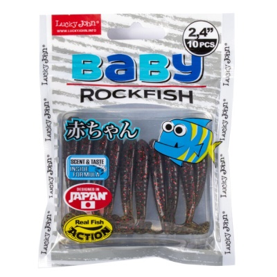 Виброхвосты съедоб. искусст. LJ Pro Series BABY ROCKFISH 2,4in(06.10)/PA03 10шт.