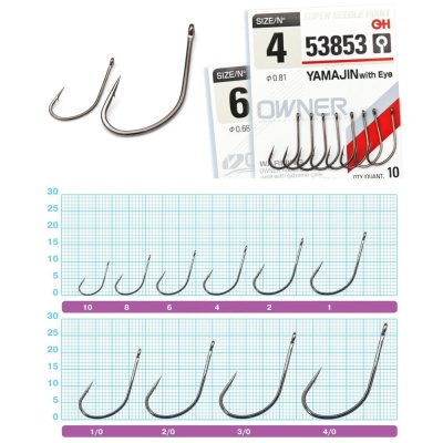 Крючок OWNER Yamajin w/eye BC №6 11шт