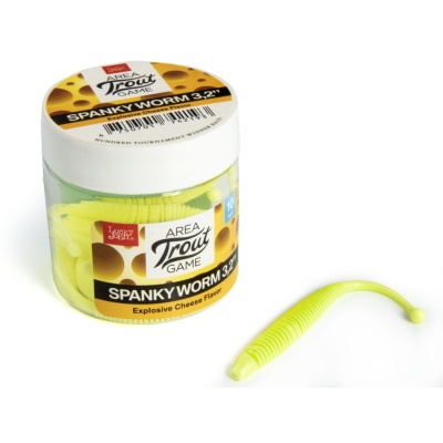 Слаги съедобные искусственные LJ Pro Series SPANKY WORM 3,2in (08.00)/S88 10шт.