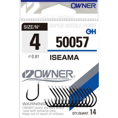Крючок OWNER Iseama black №14 15шт