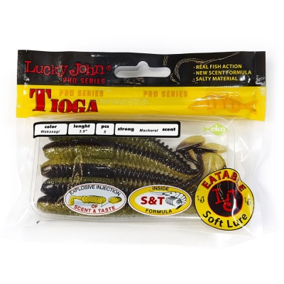 Виброхвосты съедобные искусственные LJ Pro Series TIOGA 10.00/T36 5шт.