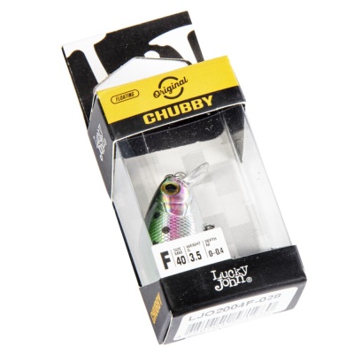 Воблер Lucky John Original CHUBBY 40F, 3.5гр, 0-0.4м, 028