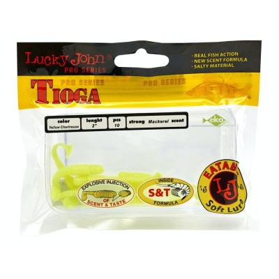 Виброхвосты съедобные искусственные LJ Pro Series TIOGA 2.0in(05.00)/S88 10шт.