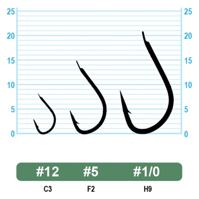 Крючок OWNER Izu Mezina black №10 17шт