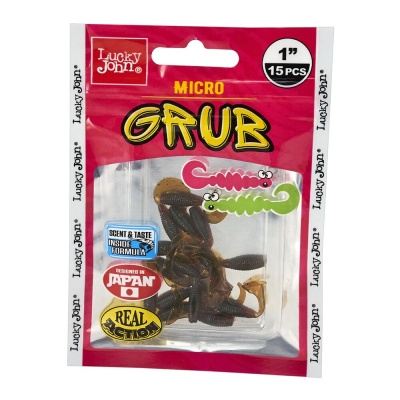 Твистеры съедоб. искусст. LJ Pro Series MICRO GRUB 1,0in(02,50)/085 15шт