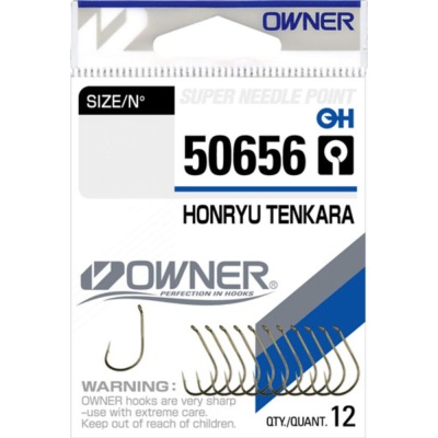 Крючок OWNER Honryu Tenkara brown №8 12шт