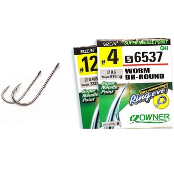 Крючок OWNER Worm BH-Round BC №10 10шт