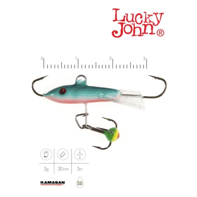 Балансир Lucky John CLASSIC 3 + тр. 30мм/54