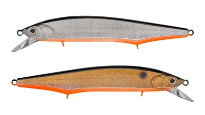 Воблер Strike Pro Intriger 120SP 20гр, 0,6-1,5м, A70-613-SBO Double Silver/Smoked