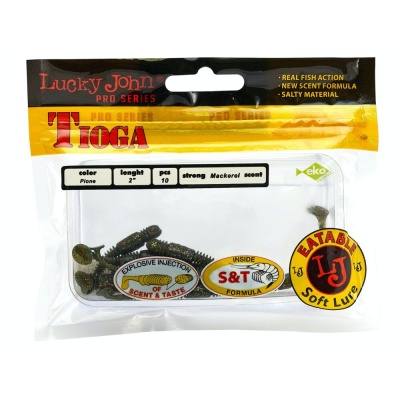 Виброхвосты съедобные искусственные LJ Pro Series TIOGA 2.0in(05.00)/F08 10шт.