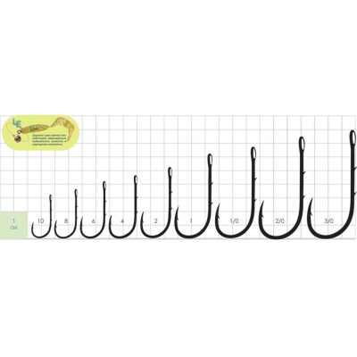 SPORT S-59 2BH # 1 BC 8 шт.(широкое ухо)
