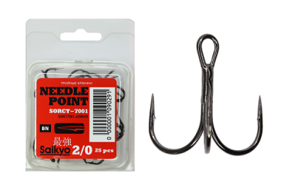 Крючки Saikyo тройн.7001BN №2/0 (3шт)