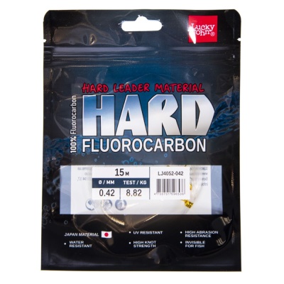 Леска моно. Lucky John FLUOROCARBON Hard 015/042