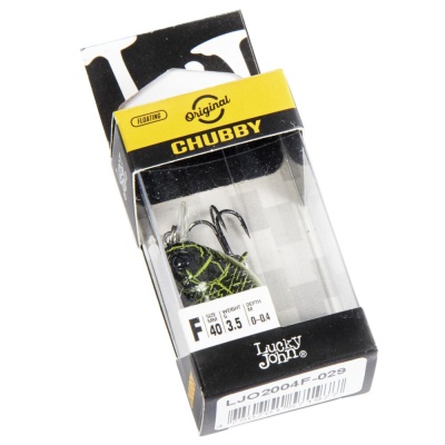 Воблер Lucky John Original CHUBBY 40F, 3.5гр, 0-0.4м, 029